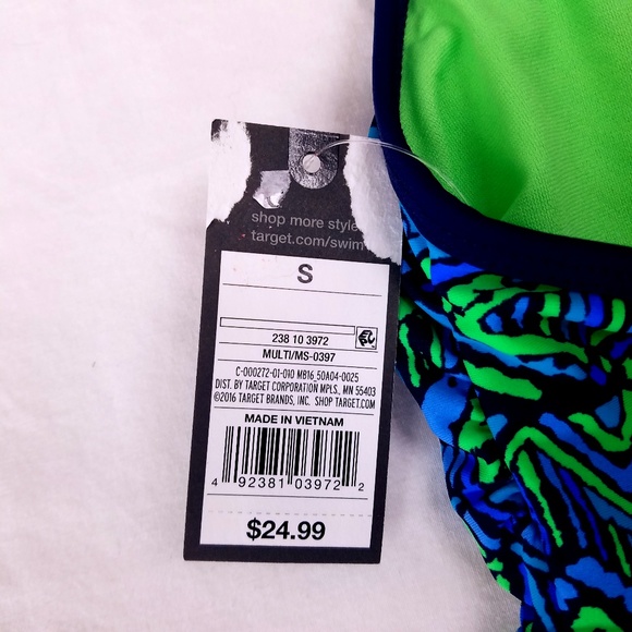 Mossimo Racer Back Tankini Top Size Small - Picture 6 of 8